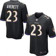 Men Baltimore Ravens #23 Anthony Averett Black Nike Limited Player NFL Jersey